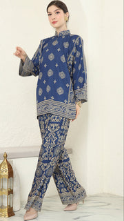 Blue Gold Bali Pants Set