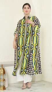 Olive Button Kaftan