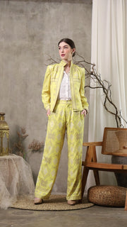 Yellow Sumba Jacket Set