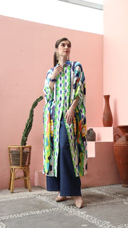 Abstract Button Kaftan