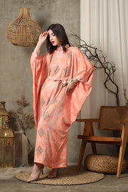 Coral Ikat HC Belt Kaftan