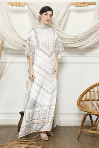 White Gold Zigzag HC Short Kaftan