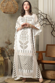 White Gold Short Kaftan