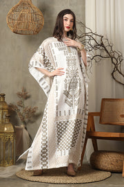 White Gold Short Kaftan