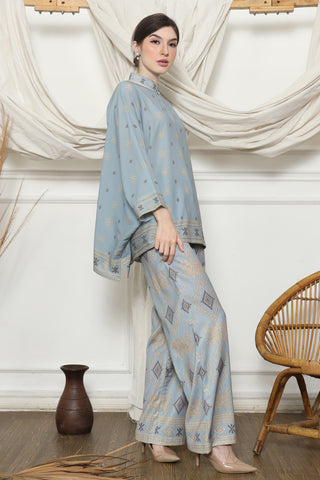 Light Blue Ikat HC Pants Set