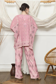 Pink Sumba R-neck Pant Set