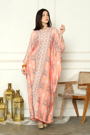 Blush Beauty Long Sleeve Songket Kaftan