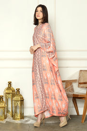 Blush Beauty Long Sleeve Songket Kaftan