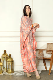 Blush Beauty Long Sleeve Songket Kaftan