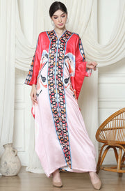 Pink Orchid Long Sleeve Kaftan