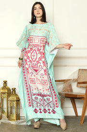 Kanzi Mint Royal Kaftan