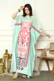 Kanzi Mint Royal Kaftan