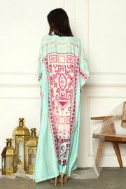 Kanzi Mint Royal Kaftan