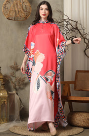 Pink Orchid Short Sleeve Kaftan