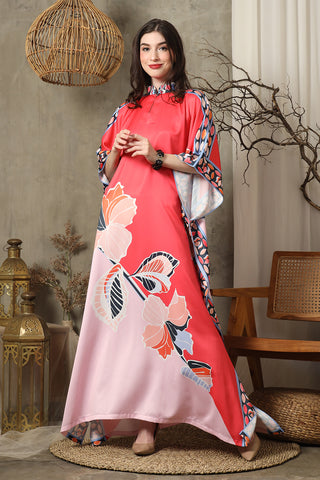 Pink Orchid Short Sleeve Kaftan