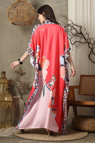 Pink Orchid Short Sleeve Kaftan