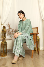 Dusty Green Songket Sarong Set