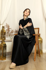 Black Songket Belt Kaftan.