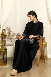 Black Songket Belt Kaftan.