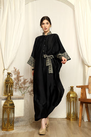 Black Songket Belt Kaftan.