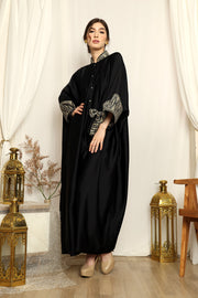 Black Songket Belt Kaftan.