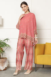 Kanzi Songket Pants Set Pink