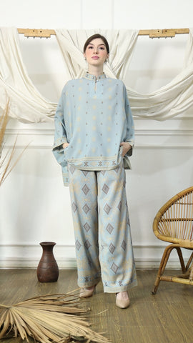 Light Blue Ikat HC Pants Set