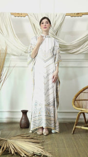 White Gold Zigzag HC Short Kaftan